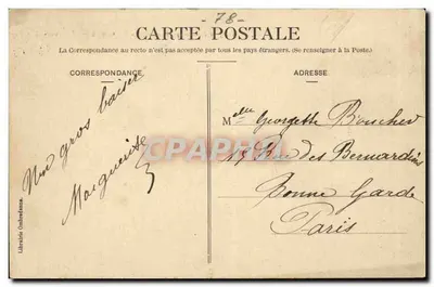 Montfort-l'Amaury (S.-et-O.) – Porta do Cemitério (século xvi) – Librairie Ombredanne, n° 11 — Verso