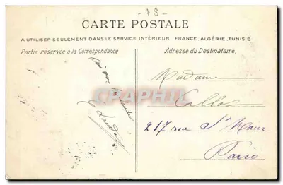 AULNAY-SUR-MAULDRE - A Igreja — editor Cherval, n° 215 — Verso