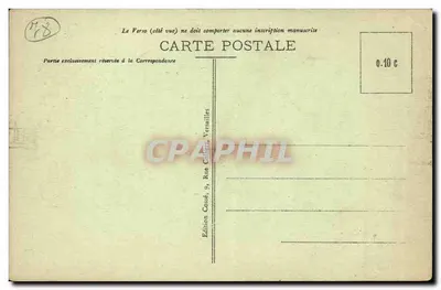 Versailles — Facha da Cidade, lado do Jardim — Edição Cossé, Versailles — Verso
