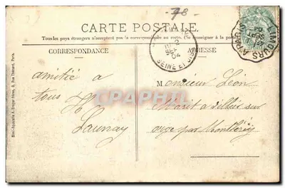Vale de Chevreuse - Les Vaux de Cernay - Entrada do Castelo — Sini, Paris — Verso