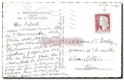 Montesson (S.-et-O.) — Vista aérea da igreja — Edição Lapie, Serviço Kerich — Verso