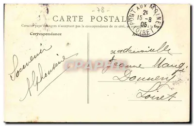 Maison-Laffitte (S.-et O.) — O Hotel de Ville — G. F., Paris — Verso