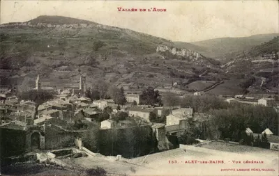 Alet-les-Bains — Vista geral — Fototipia Labouche Frères, Toulouse