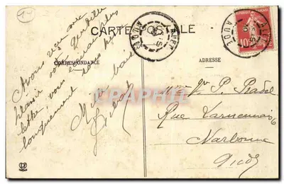 Alet - Chalet Darnis — Aude — Edição Salomon, buralista — Verso