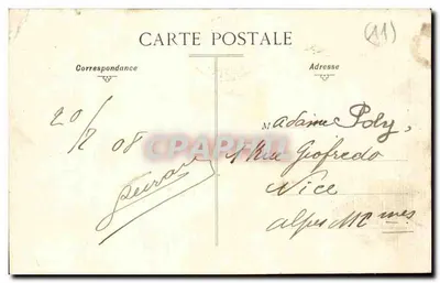 Narbonne — widok panoramiczny — E. Prunot, Narbonne — Rewers