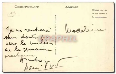NARBONNE — Urząd Miasta — Wydawnictwo G. Firmin, NARBONNE, nr 12 — Rewers