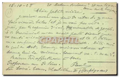 Les Corrières - Ermitage de N.-D.-de-Pène - A Virgem Espanhola — Verso