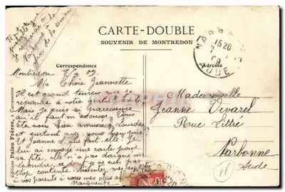 Montredon — Avenue de Marcorignan — Éditions Palau Frères — Verso