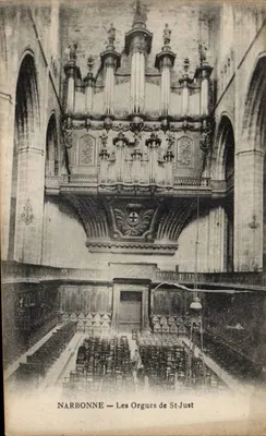 NARBONNE — A Vista das Órgãos de São Justo — M. E. imp. - Limoges