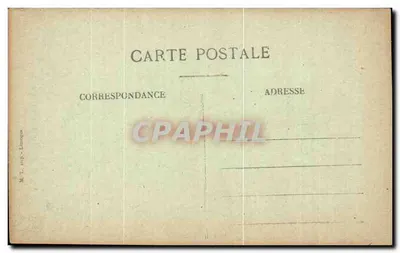 NARBONNE — A Vista das Órgãos de São Justo — M. E. imp. - Limoges — Verso