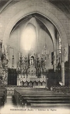 Tourouzelle (Aude) — Interior da Igreja