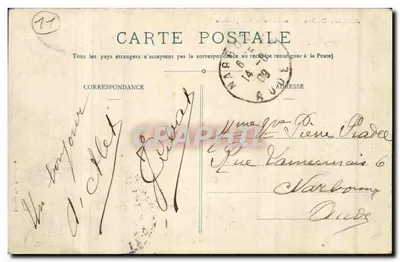 Alet-les-Bains — As Ruínas — Vista Geral — Edição Vve Bécardons — Verso