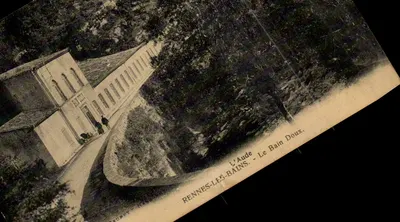 Rennes les Bains Bilhete postal antigo O banho suave