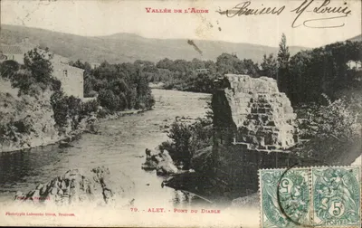 Alet - Ponte do Diabo — Vale do Aude — Fototipia Labouche frères, Toulouse, n°79