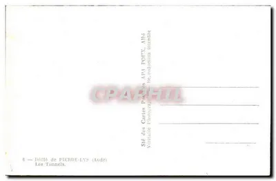 Os Túneis — Pierre-Lys (Aude) — APA — Verso
