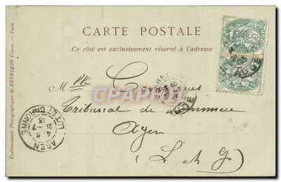 NARBONNE — Hotel de Ville — L. VAUGUEN, wydawca — Rewers