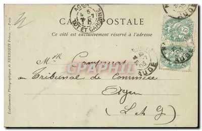 NARBONNE (Aude) — Igreja de São Justo, Colocação no Túmulo — Coleções dos Monumentos Históricos, N° 1916 — Verso