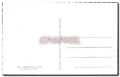 Hotel Restaurant Bar Le Narbonne — Hotel L'Arlequin — wydawca Morina, seria 170 — Rewers