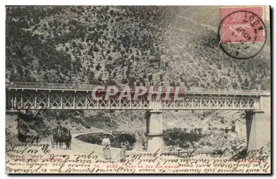 Alet - Ponte de ferro sobre a Aude — editor A. Trastou, n°76