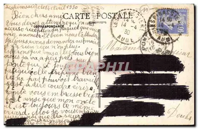 Lespinassière — El antiguo castillo fortificado — Edición Palène-Bardone — Reverso