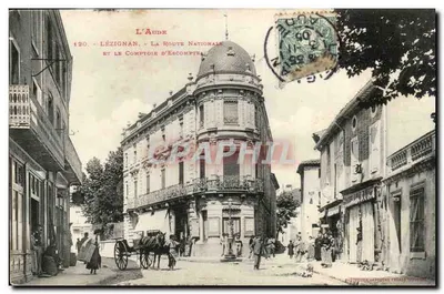 Lézignan — Droga Krajowa i Konto Kredytowe — Fototypia Labouche Frères, Toulouse