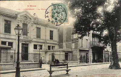 Lézignan — Urząd Miejski — fototypia Labouche Frères, Toulouse, n°118