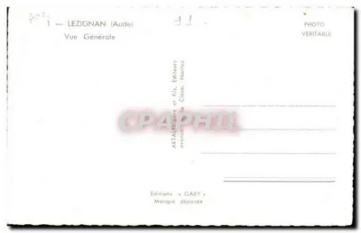 Lezignan (Aude) — Widok ogólny — Éditions Gaby, Nantes — Rewers