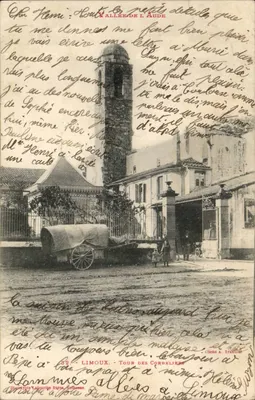 Limoux - Torre dos Cordeliers — cliché A. Trantow — editor: Théophile Labouche, Toulouse