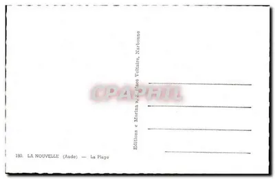 La Nouvelle (Aude) — La Plage — Editions « Morina » S. place Voltaire, Narbonne — Verso