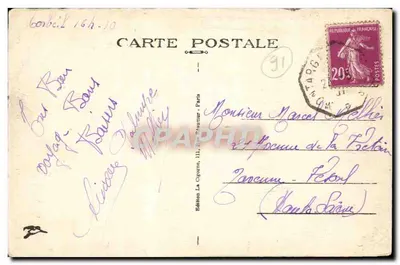 Pamiątka po Antoine i William Galignani — Corbeil (S.-et-O.) — Rewers