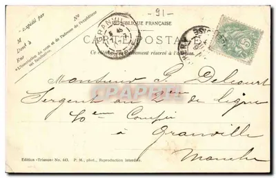 Puerta Baudry, llamada de Linas, restos de las fortificaciones del pueblo — Montlhéry — Edición Trianon n.º 443 — Reverso