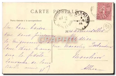 Epinay-sur-Orge (S.-et-O.) — Castelo de Sillery — Edição da Orge, A. Thévenet, Savigny — j4 — Verso