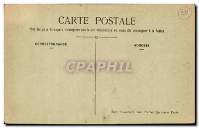 Courances (S.-et-O.) — O Castelo e os Baluartes — Édith Méréy — Verso
