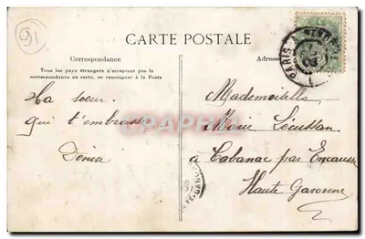 Dourdan - Strada di Corbreuse e Vista sulla Città — E. L. D., Parigi — Verso