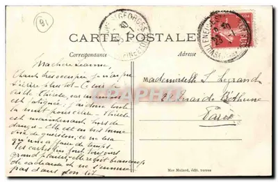 Perres (S.-et-O.) — Zamek Fontaine i Plac Taillis — Moe Mulard, wydawca — Rewers