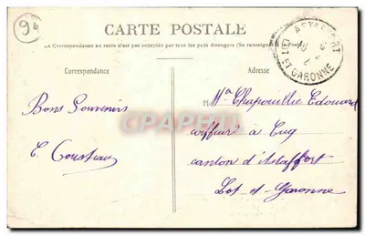Arredores de Villeneuve-Saint-Georges — O Molino de Senlis (século XV) — Lugar de estadia do Rei Henrique IV (Restaurado em 1906) — M. Burat, editor, 40, rue de Paris — Verso