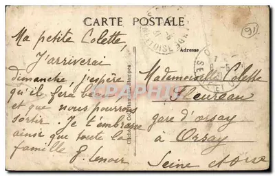 Chamarande (S.-et-O.) — Os Escoteiros da França — O Acampamento — Verso