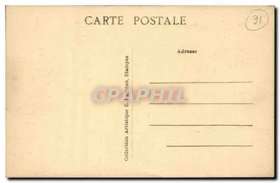 Étampes (S.-et-O.) — Wnętrze Kościoła Najświętszej Maryi Panny — kolekcja Artisquue E. Pelleau — Rewers