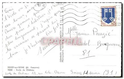 Szkoła w zamku — Soisy-sur-Seine (91) — Combiér Imprimeur — Rewers