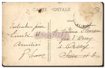 Chamarande (S.-et-O.) — O Castelo de Gilleyoisin — Ed. Raghault — Verso