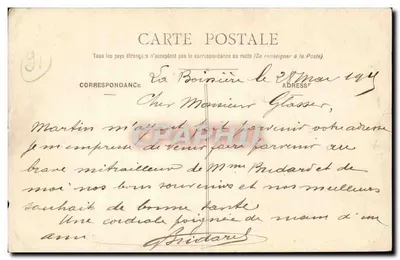 La Boissière (S.-et-O.) — Orfanato Hériot — Saudação à Bandeira — G. Andrieux, fot., Nogent-le-Roi — Verso