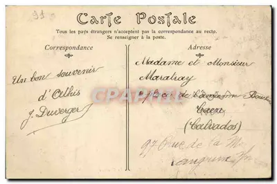 Athès — A Terrasse do Castelo — Verso