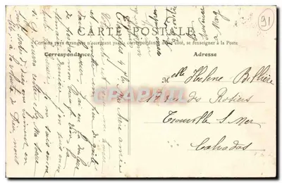 Etampes - Promenade des Prés - La Tour du Loup — Editor B. F. Paris, n°34 — Reverso