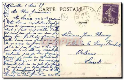Méréville (S.-et-O.) — O Lavatório no Molino do Pont — Edição Lartbeau — Verso