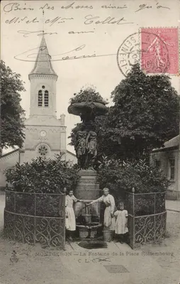 Montgeron — A Fonte da Place Rottembourg — C.L.C.