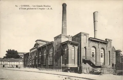 Corbeil - Les Grands Moulin - A Fábrica de Geração a Vapor - A. R.
