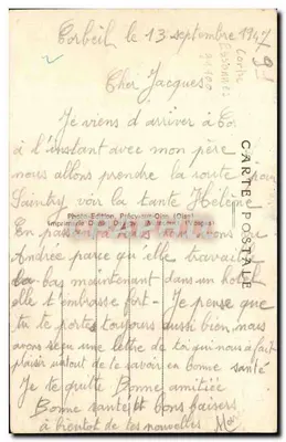 Corbeil (S.-et-O.) — Widok na publiczny basen — Wydawnictwo Péricy-sur-Oise — Rewers