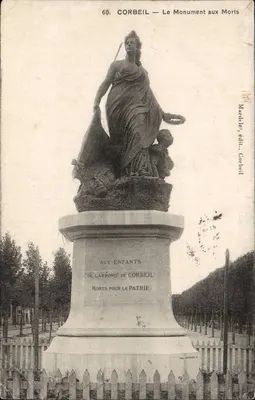 Corbeil — O Monumento aos Mortos — Mardeley, editor Corbeil
