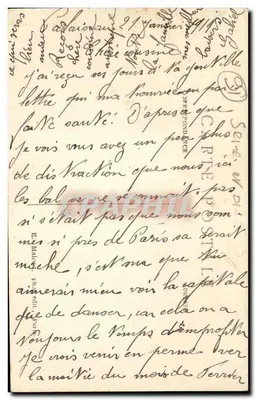 Castelo de Yillegénis, em Villaine, perto de Palaiseau (S.-et-O.) — Victor Imbault, editor em Palaiseau (S.-et-O.) — Verso