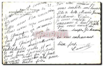 Athies-Mons (S.-et-O.) — O Parque da Prefeitura — Editor Raymon — Verso